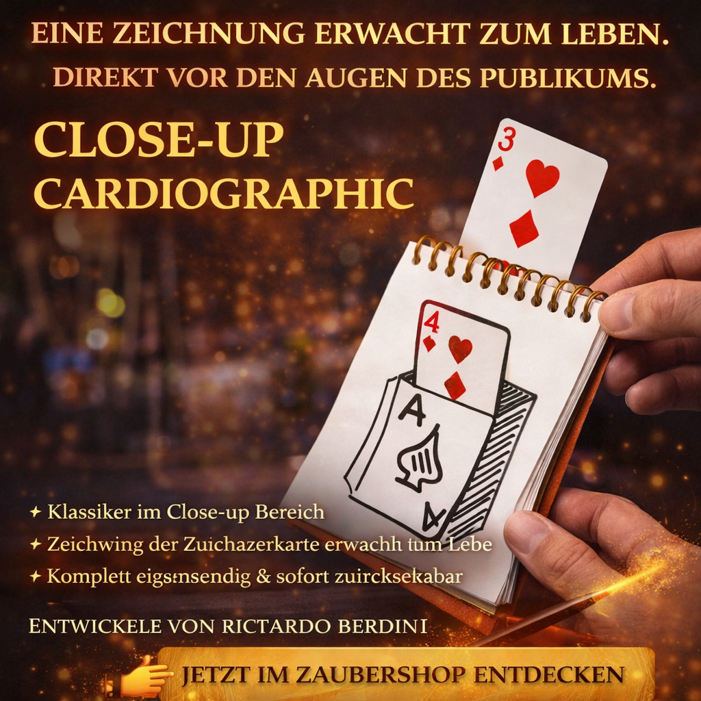 Close-Up Cardiographic – Die zeichnende Kartenillusion von Martin Lewis